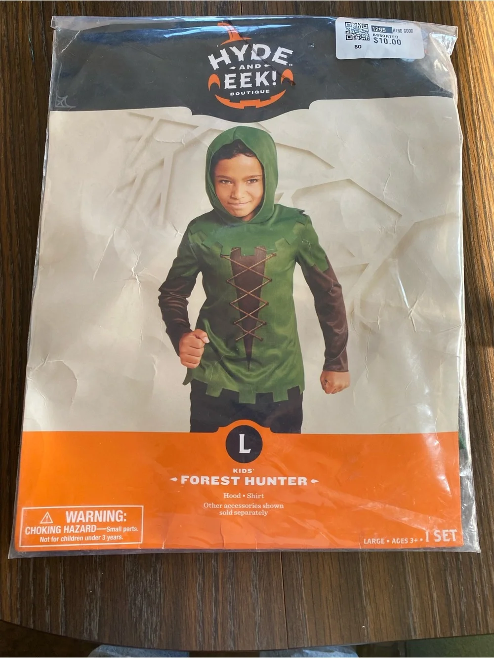New Hyde & Eek! Halloween Forest Hunter Costume Size Kids Large